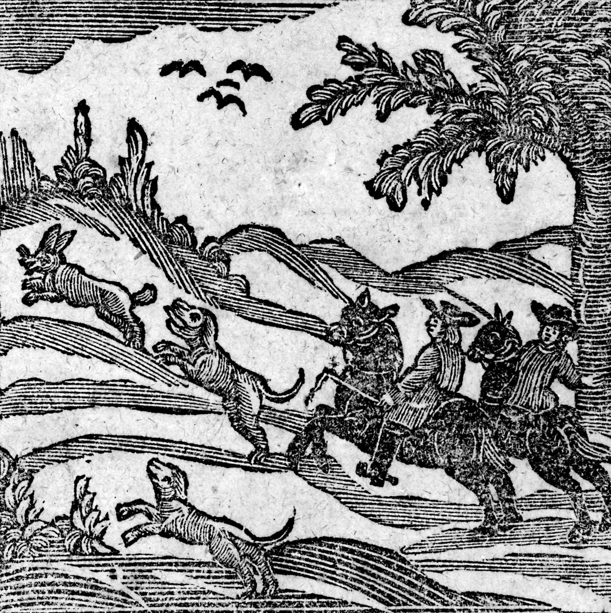 View of a Hunting Scene, from 