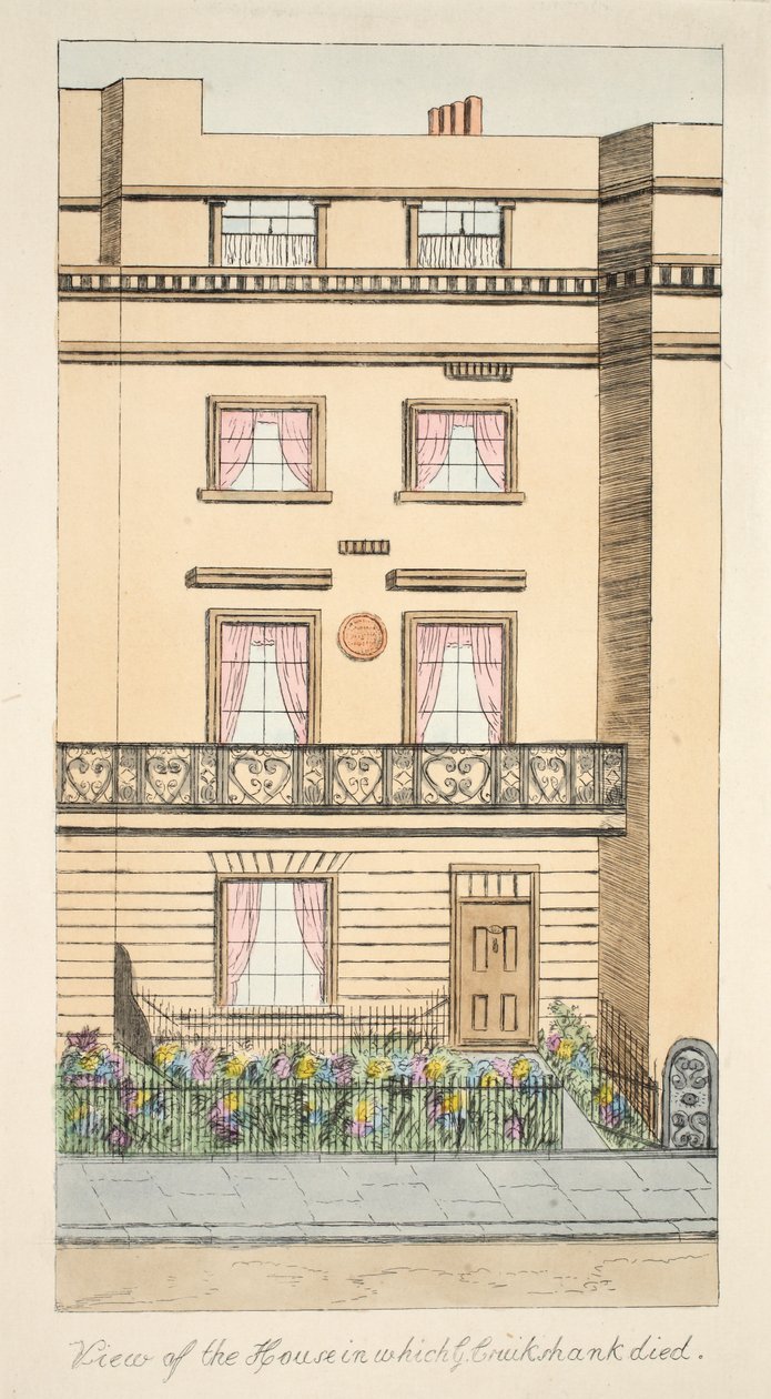View of the House in which George Cruikshank died, pub. c.1878 by English School