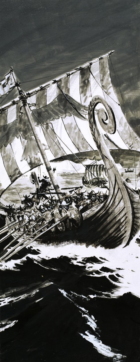 Viking Ship by English School
