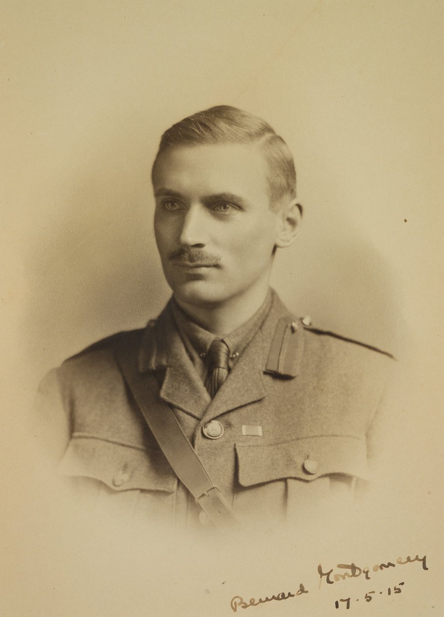 Viscount Bernard Law Montgomery as Brigadier Major of the 91st Infantry Brigade, 17th May, 1915 by English School