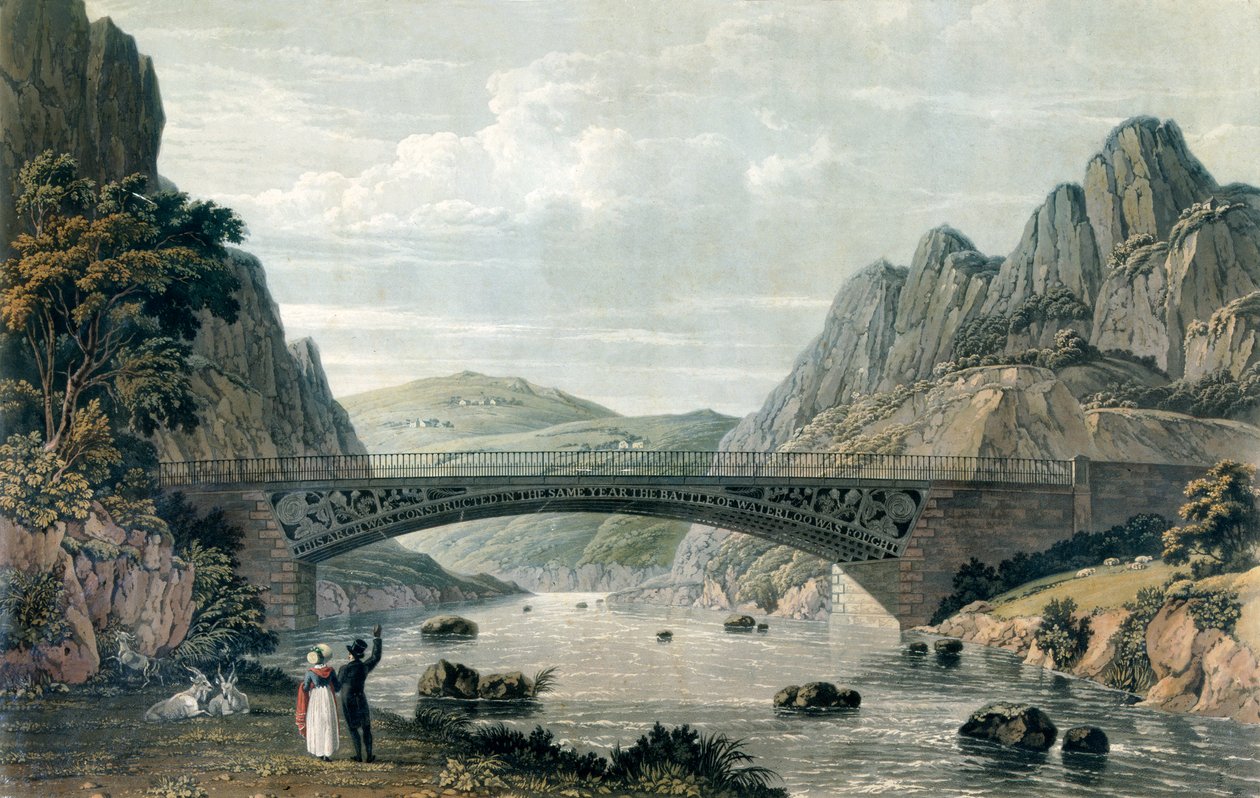 Waterloo Bridge over the River Conwy, Wales by English School