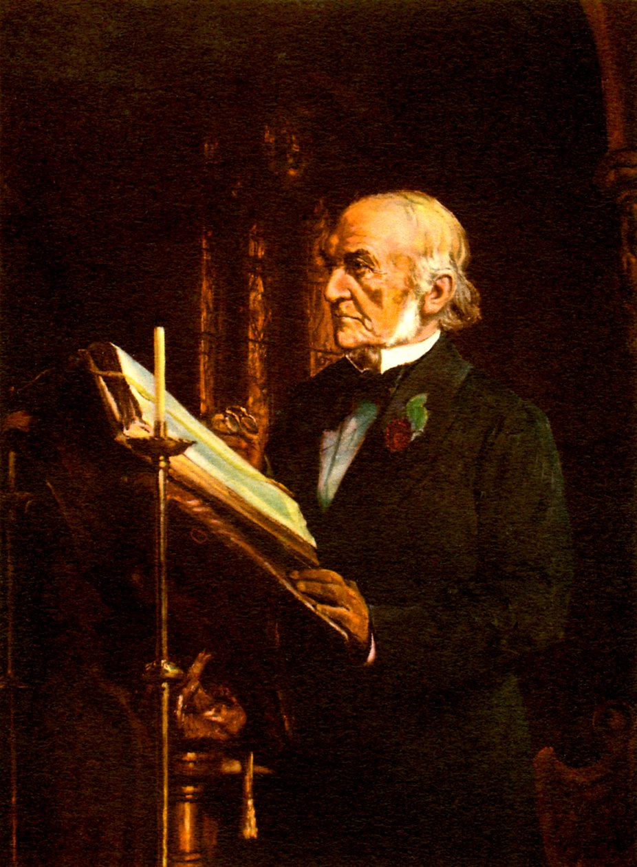 William Ewart Gladstone by English School