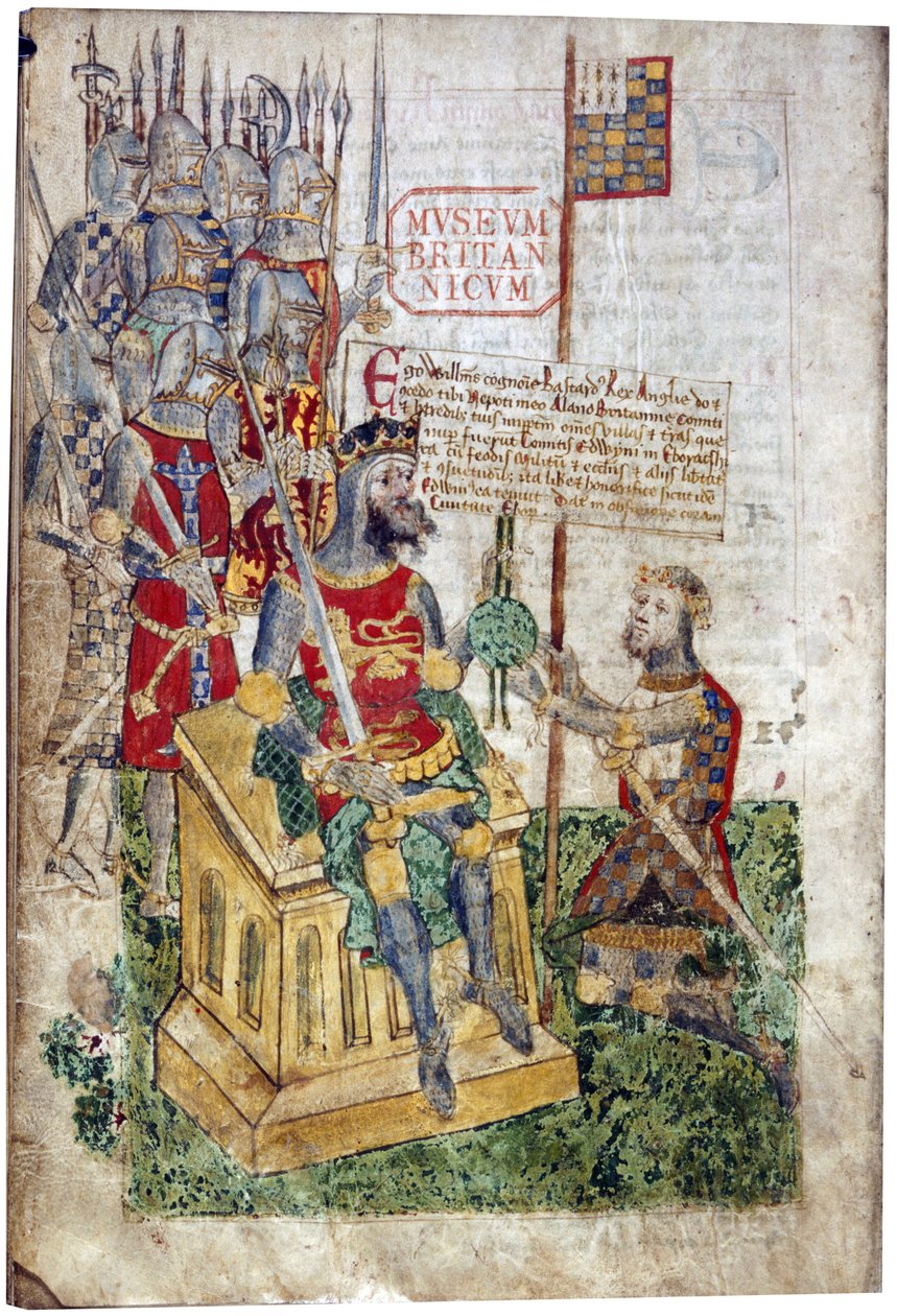 William I and the Earl of Brittany, Late 15th Century by English School