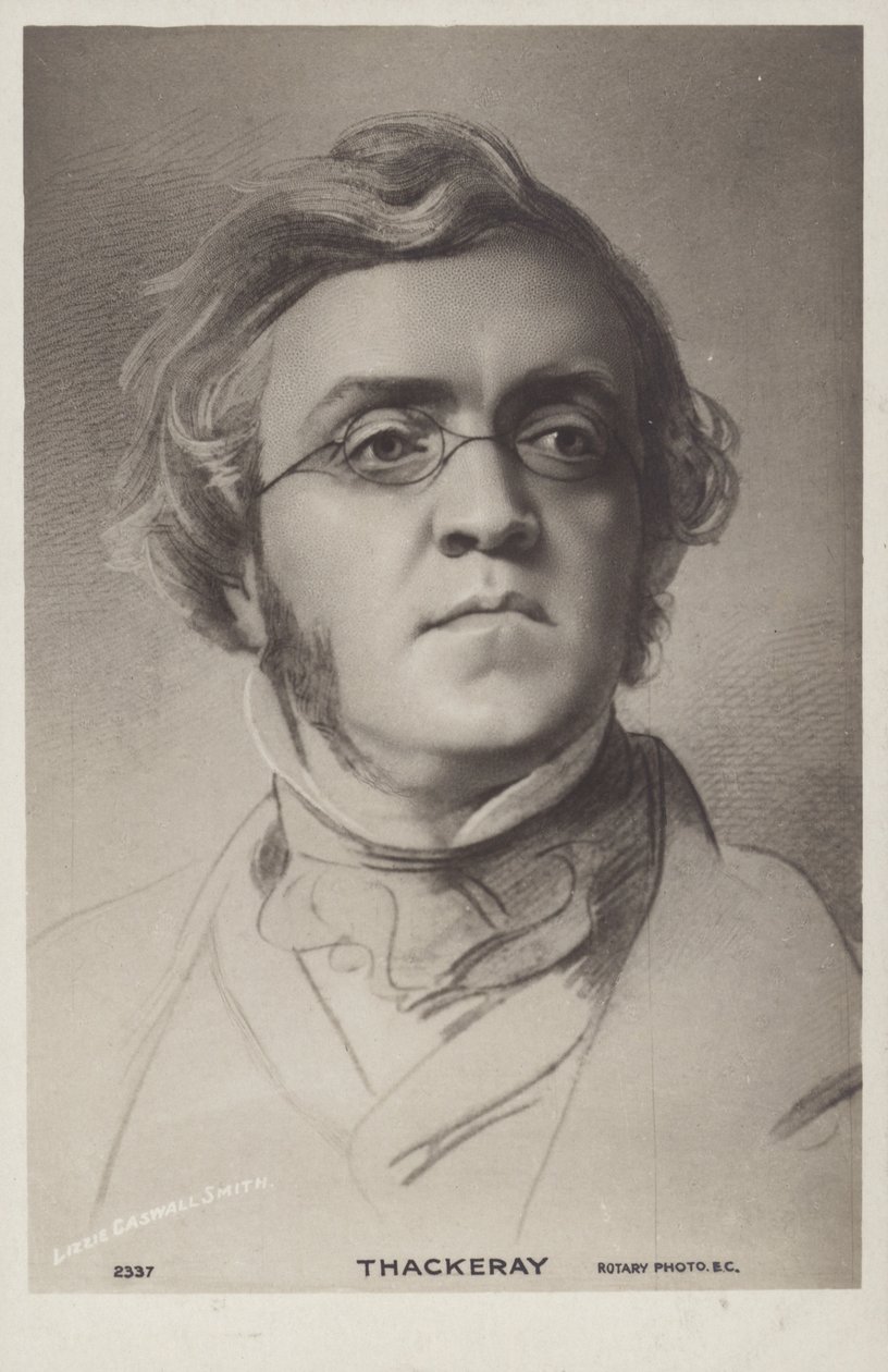 William Makepeace Thackeray (1811-1863), English novelist by English School