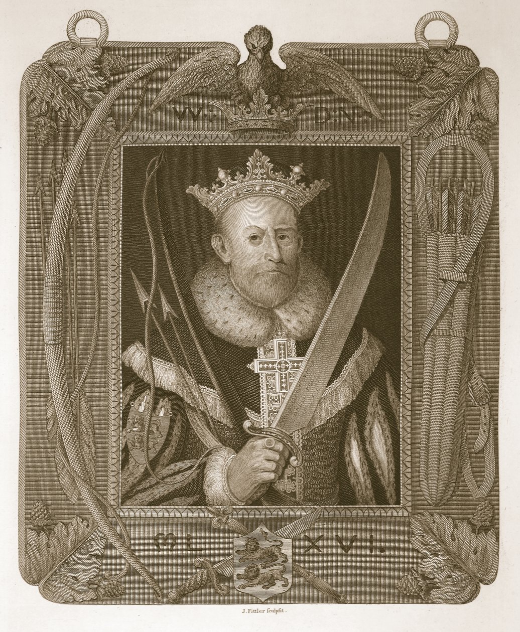 William the First, Engraved by J. Fittler, Illustration from David Hume ...