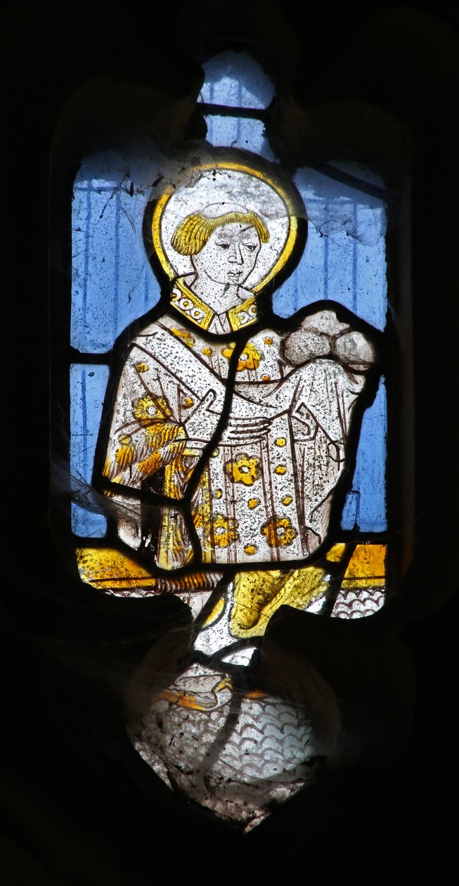 Window depicting St Stephen by English School