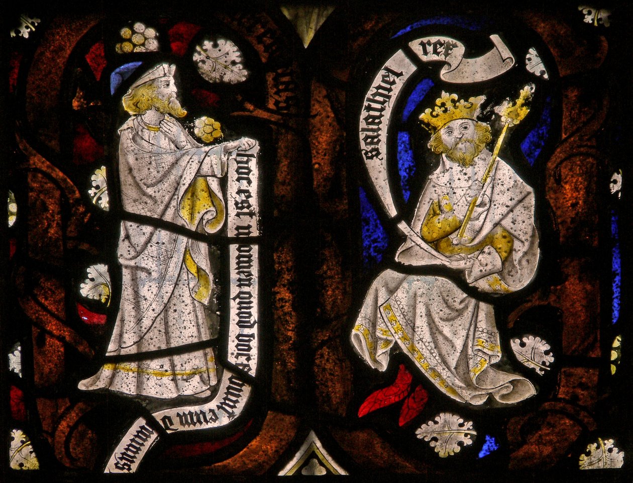 Tree of Jesse Figures: Prophet and Shealtiel by English School