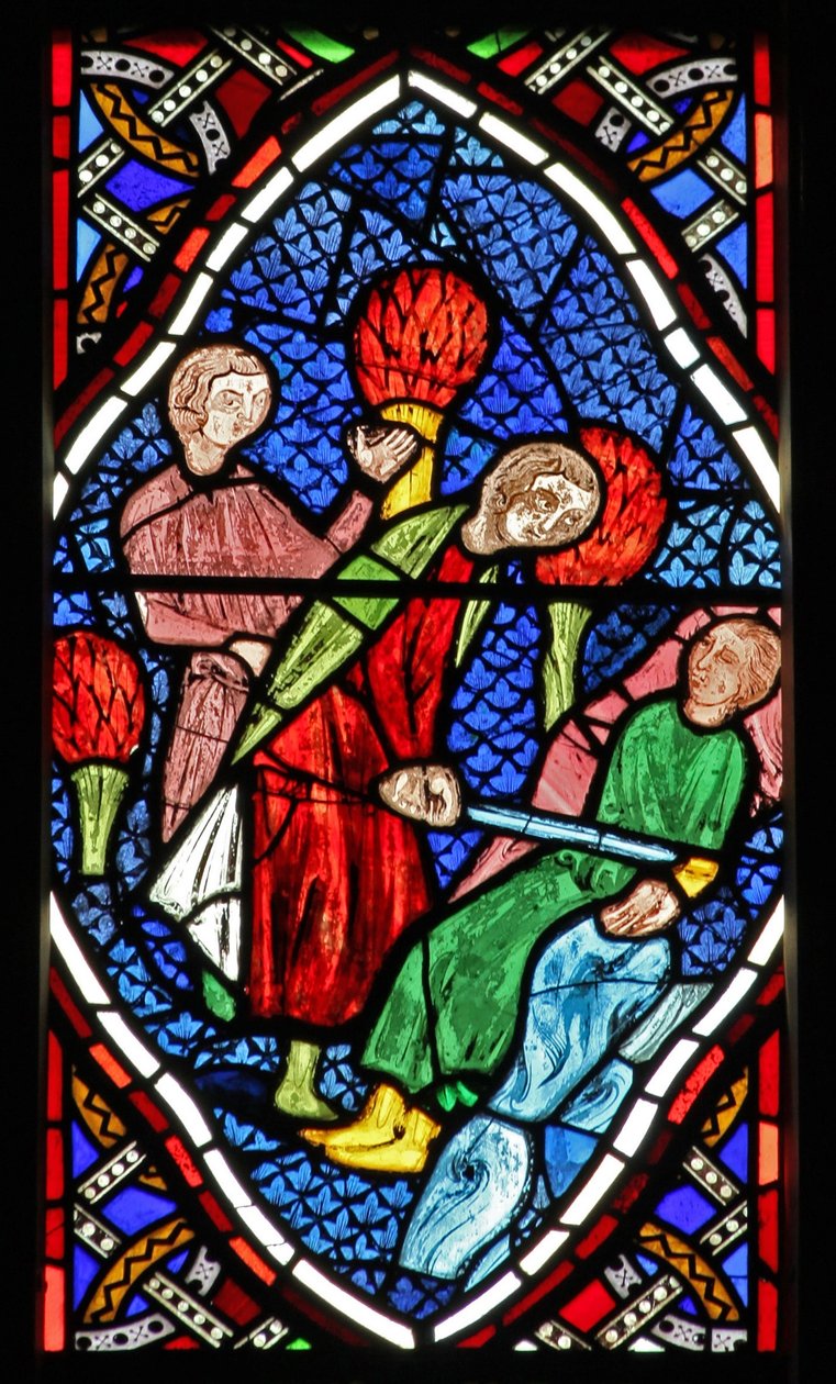 Window depicting the Raising of Tobias? by English School