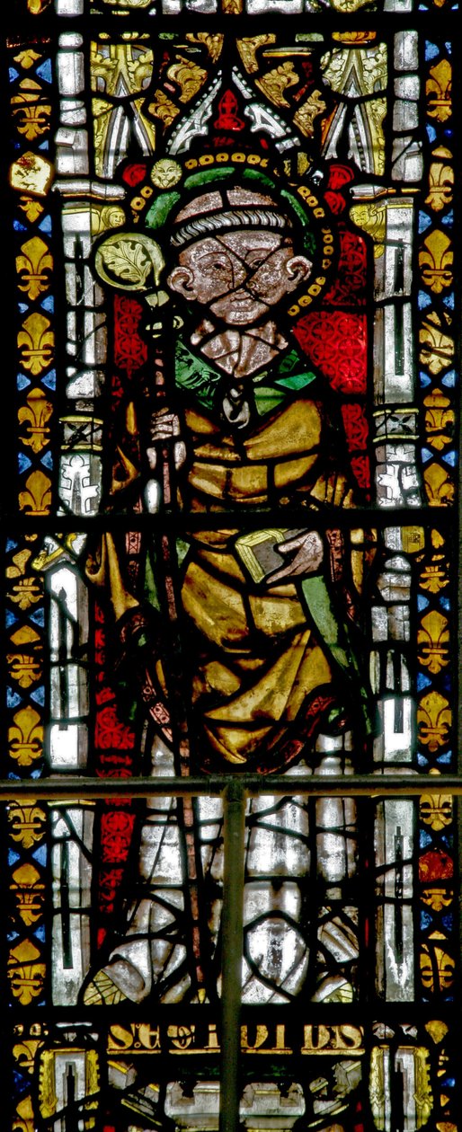 Window depicting St Giles by English School