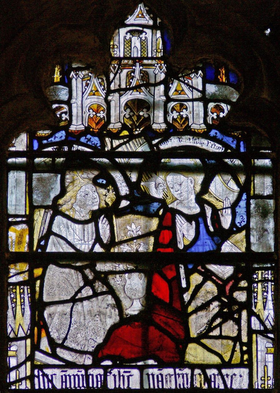 Window depicting the Annunciation by English School