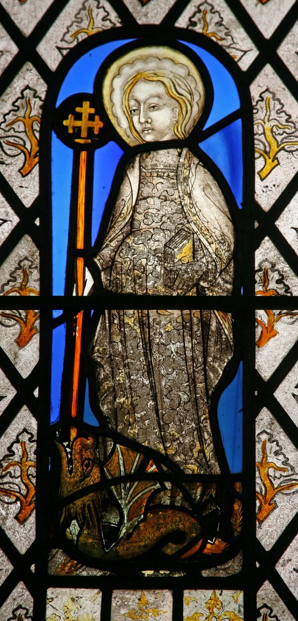 Window depicting St Margaret by English School