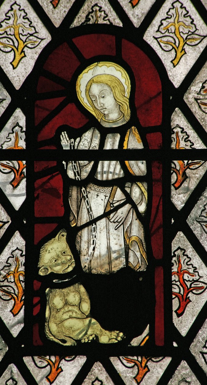 Window depicting St Juliana by English School