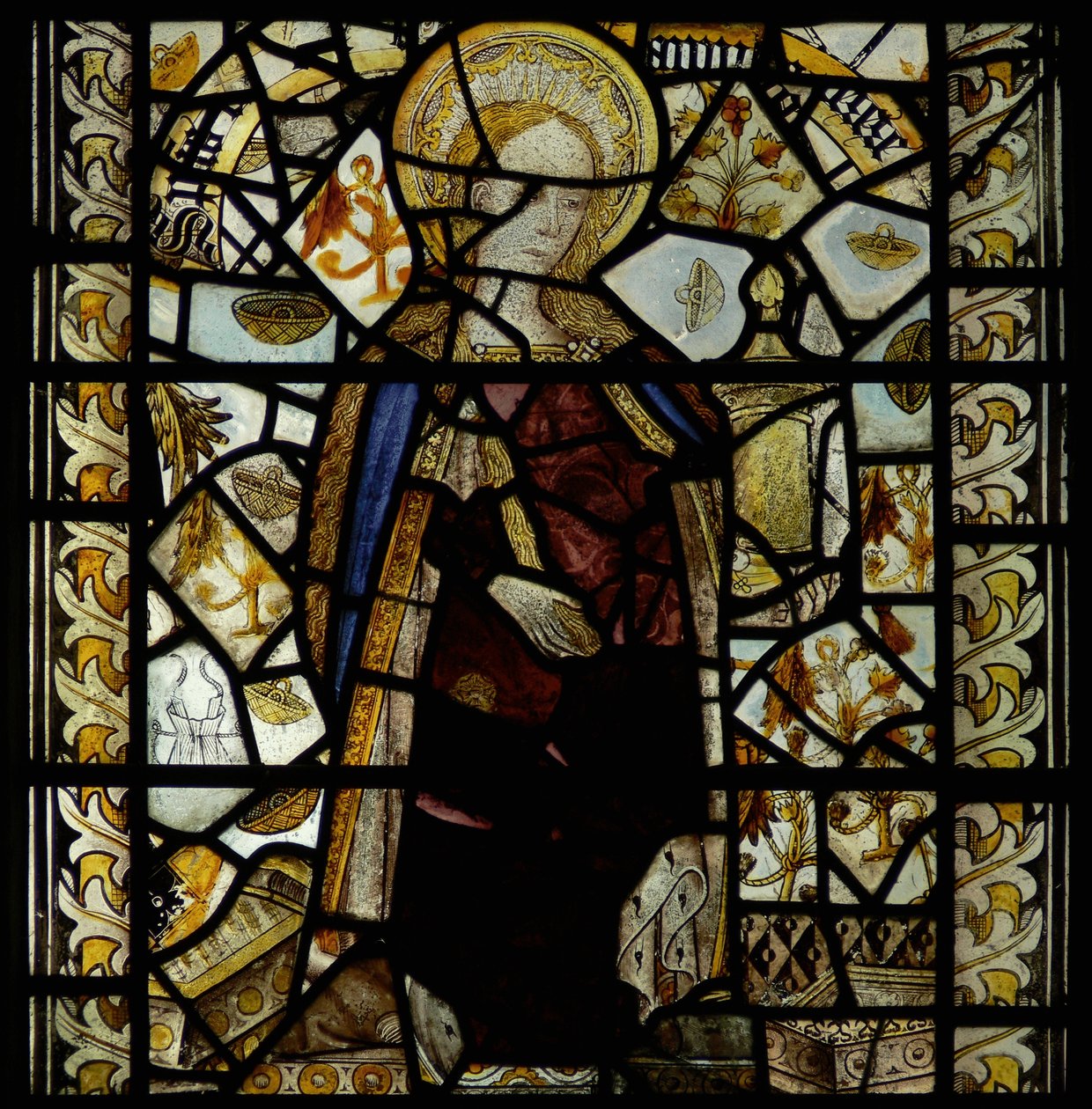 Window depicting Mary Magdalene by English School