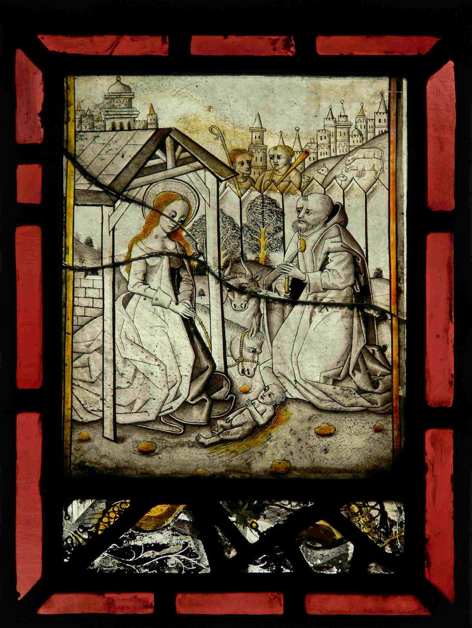 Window depicting the Nativity by English School