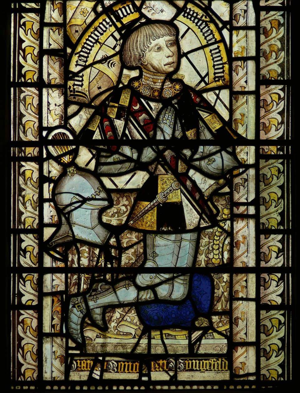 Window depicting the donor by English School