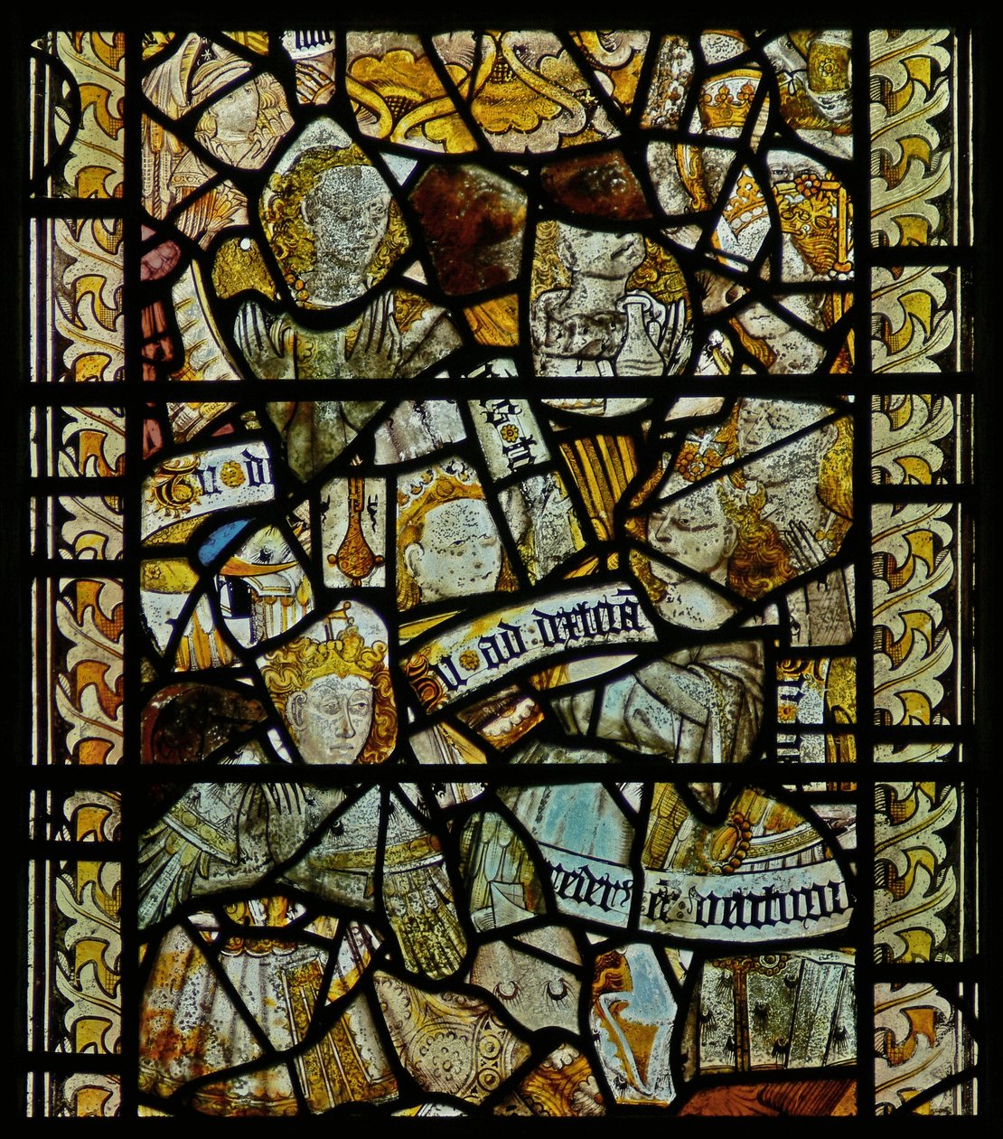 Window made up of fragments by English School