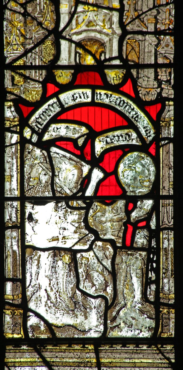 Window 6 depicting St George fighting the Gauls by English School