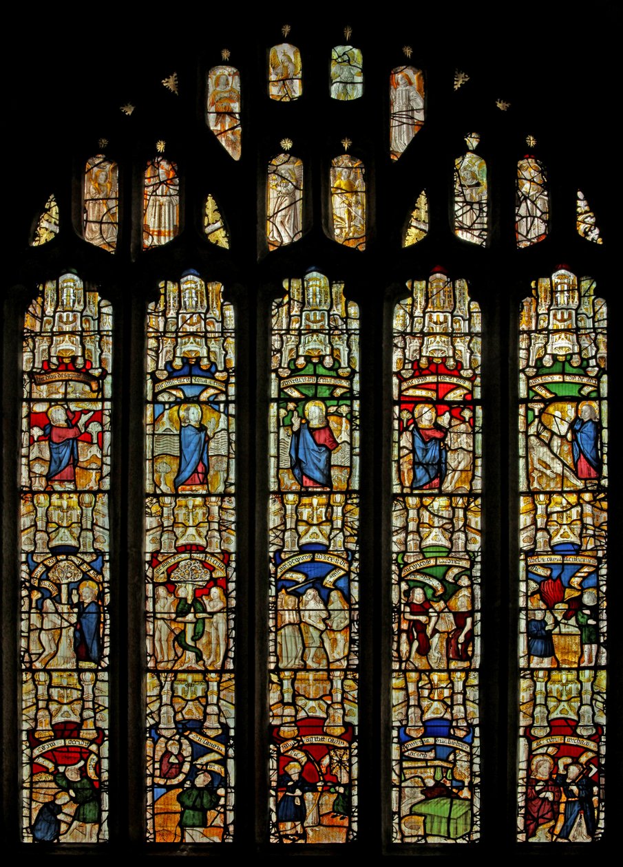 Window 1 depicting the Creation window by English School
