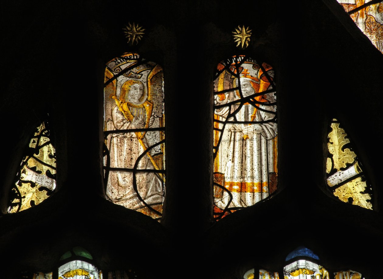 Window 1 depicting the angelic hierarchy: principalities, dominations by English School