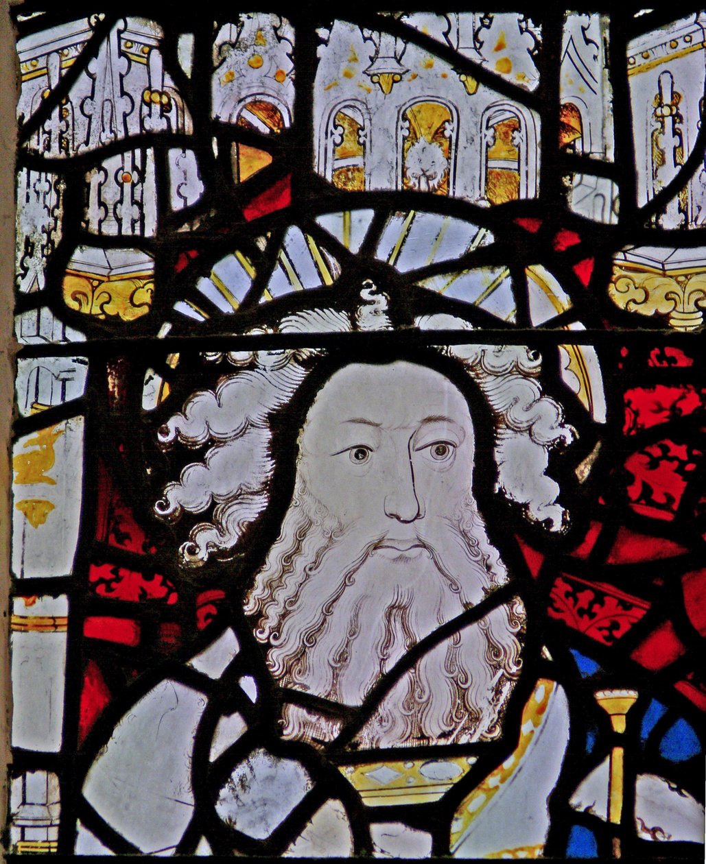 Window depicting St John the Baptist by English School