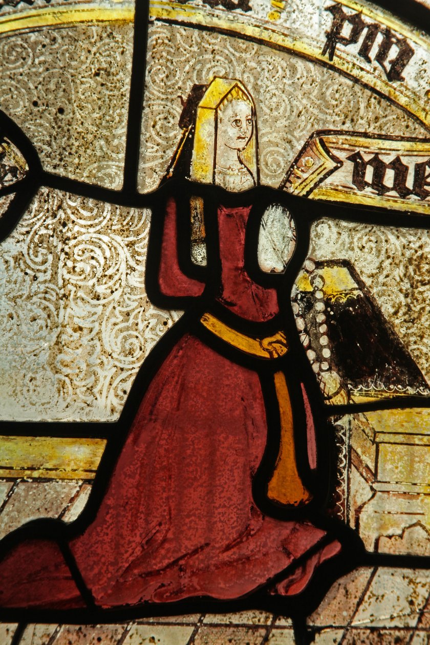 Window depicting a donor - Calloway by English School