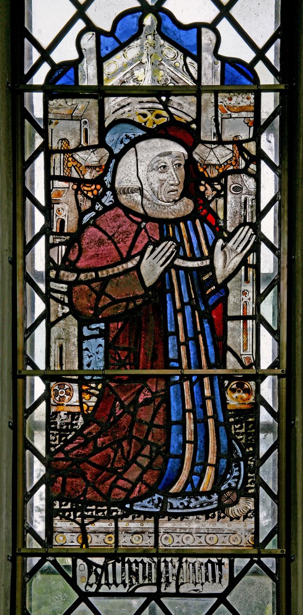 Window w3 depicting a donor - Richard Pigot by English School