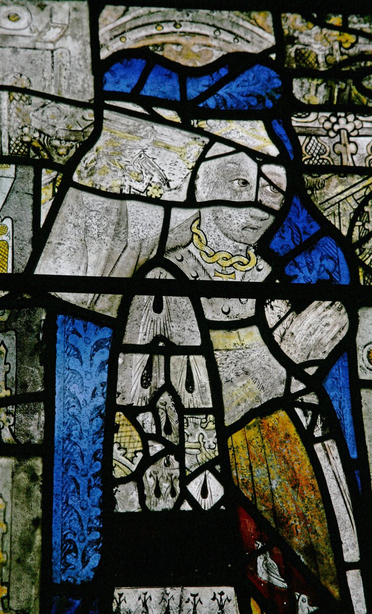Window w5 depicting a donor - Ann Danvers by English School