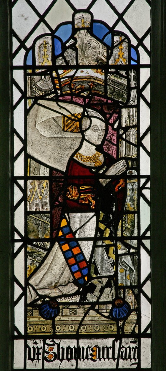 Window w7 depicting a donor - Dorothy Clopton