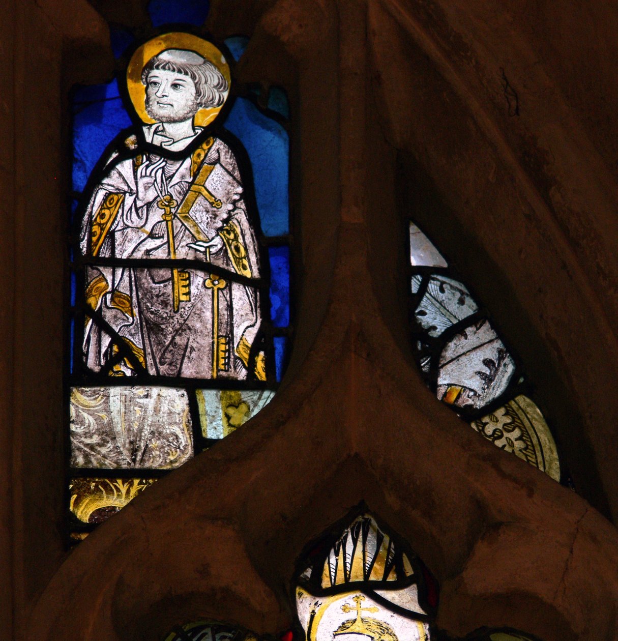 Window depicting St Peter by English School