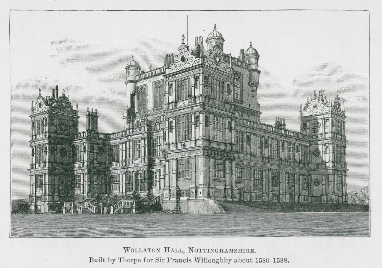 Wollaton Hall, Nottinghamshire by English School