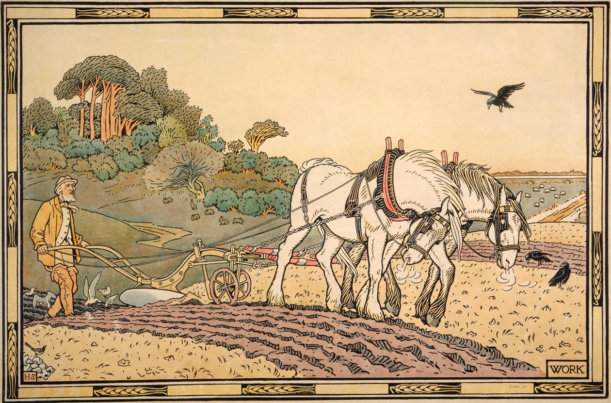 Work - Ploughing by English School
