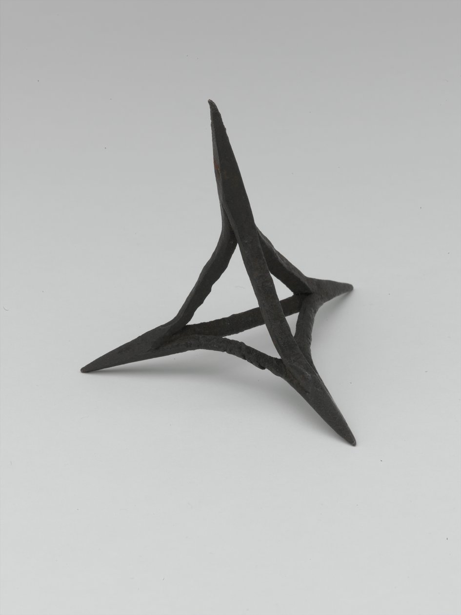 Wrought iron caltrop, sixteenth century by English School