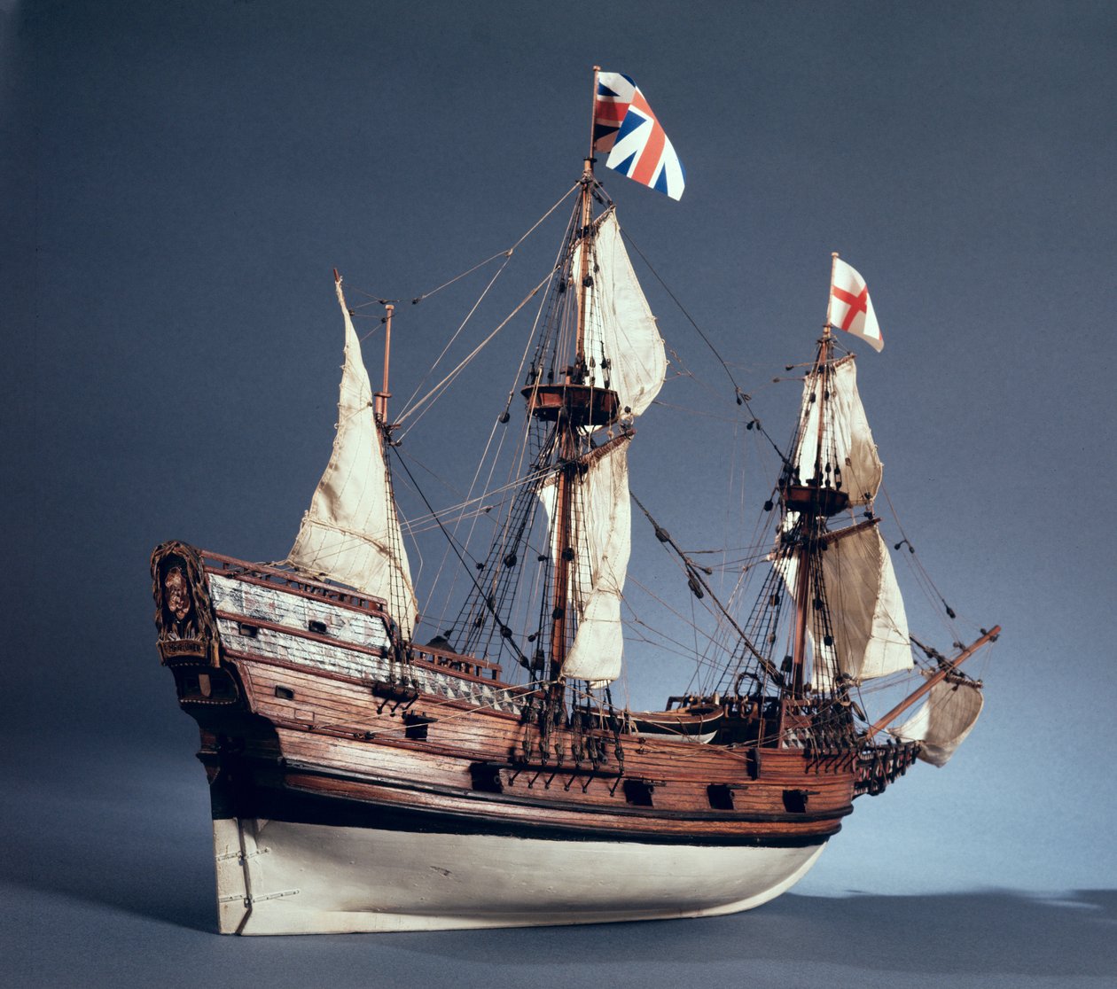 1:60 scale model of the Mayflower of 1620 by English School English School