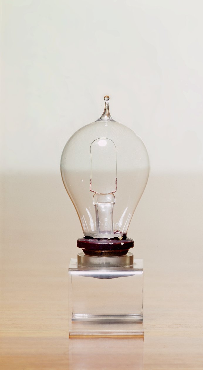 First commercial light bulb by English School English School