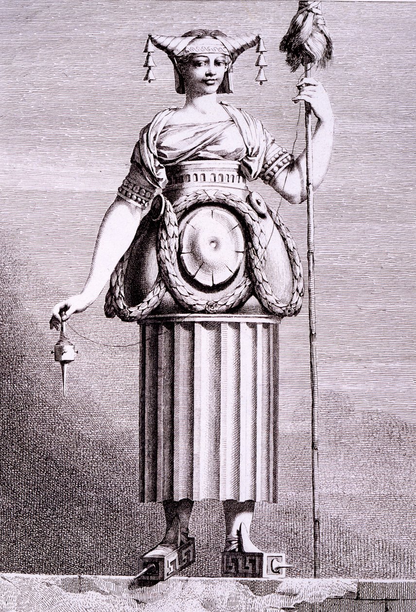 A Greek Shepherdess, Print Made by Benigno Bossi, from 