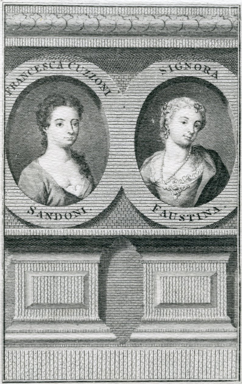 Double Portrait of Francesca Cuzzoni and Faustina Bordoni by Enoch Seeman