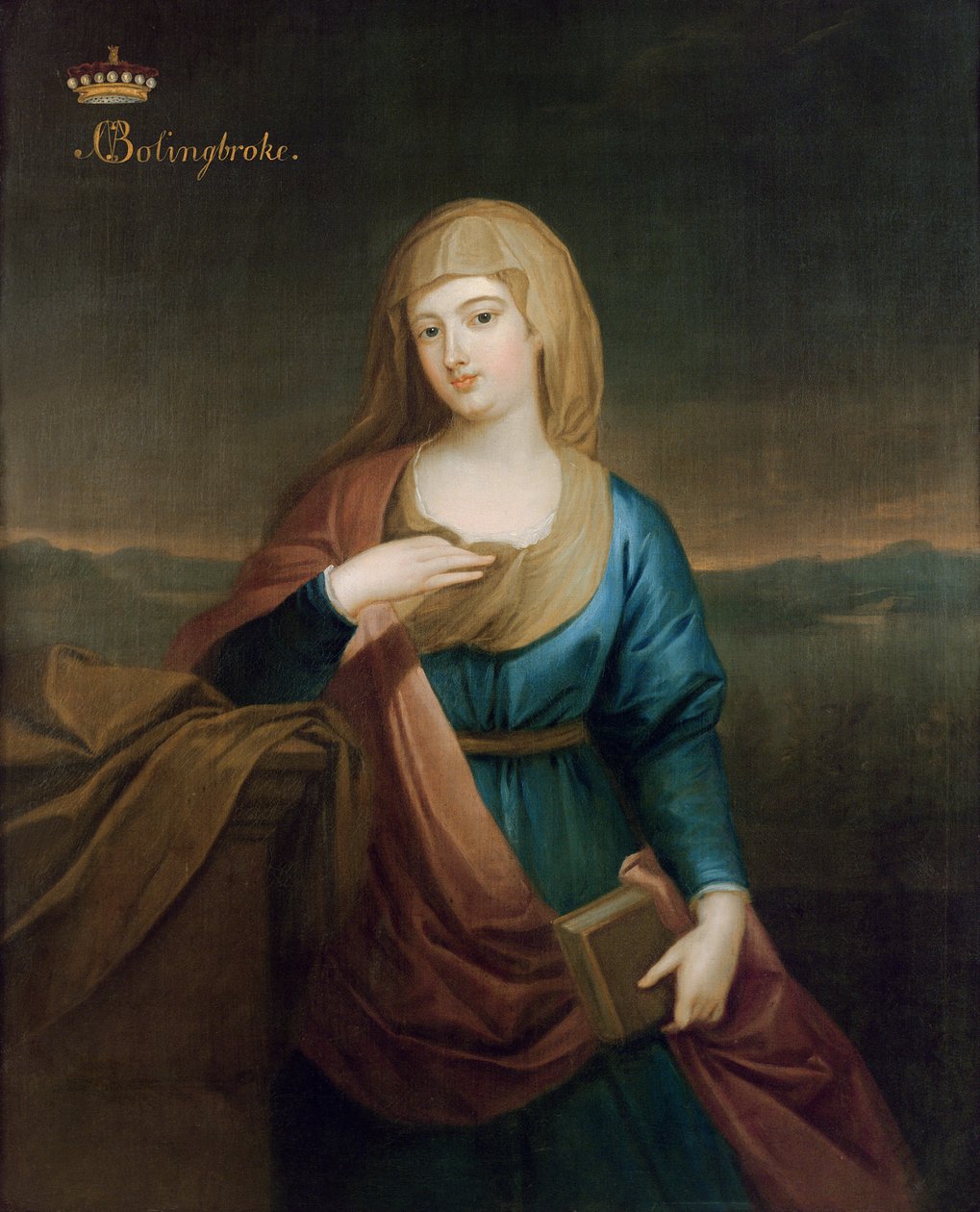 Portrait of Marie Claire Deschamps de Marcilly, second wife of Henry, 1st Viscount Bolingbroke by Enoch Seeman