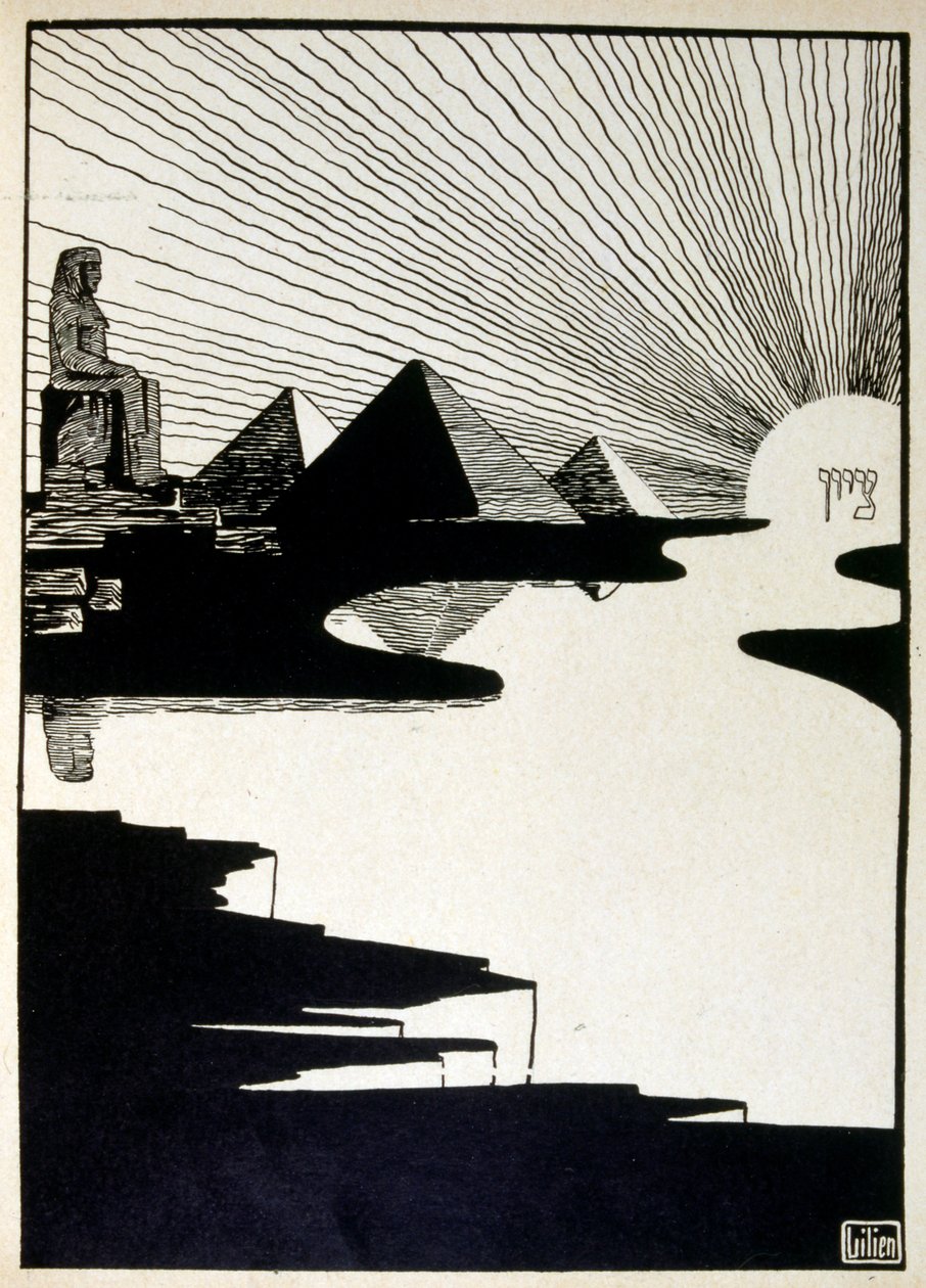 Passover Festival, from the book Judah illustrated by Ephraim Moses Lilien by Ephraim Moses Lilien