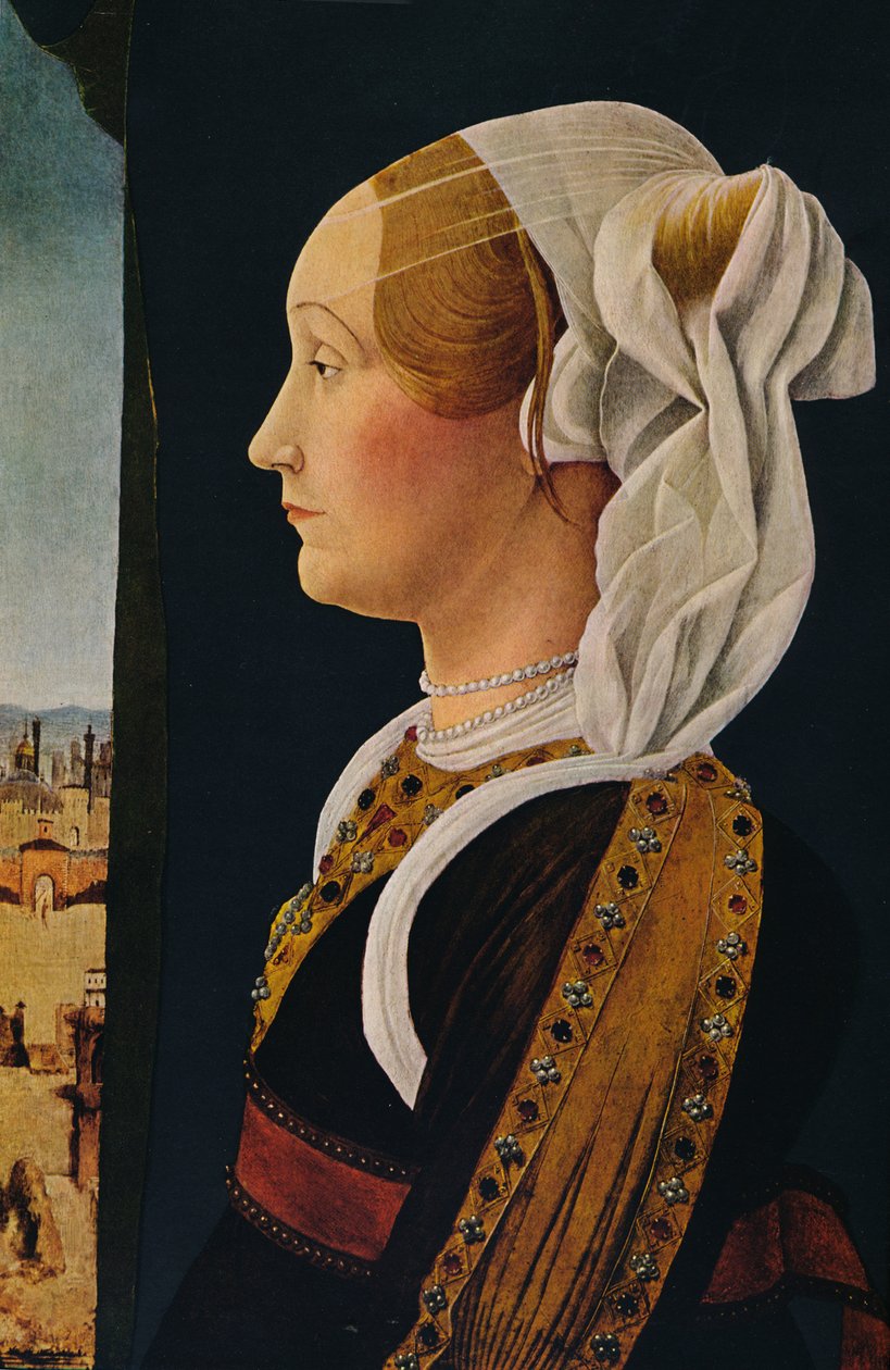 Ginevra Bentivoglio (1474-1477) by Ercole de