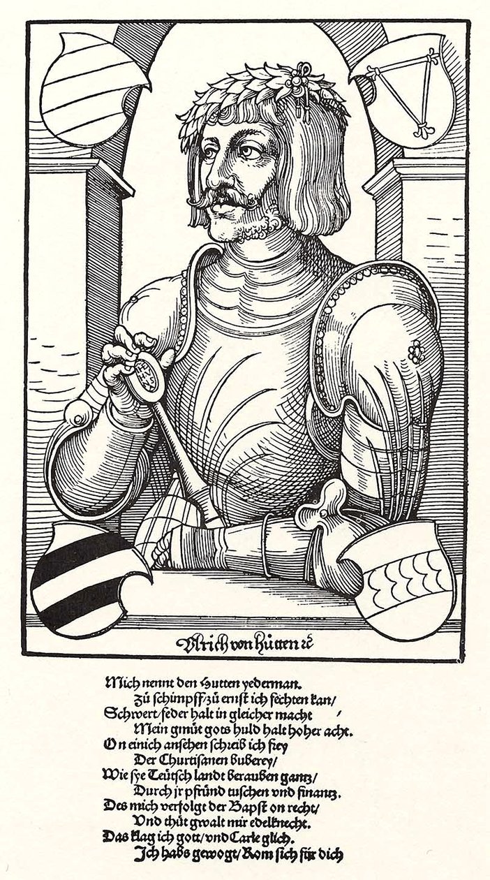 Portrait of Ulrich von Hutten, 1488-1523 by Erhard Schon