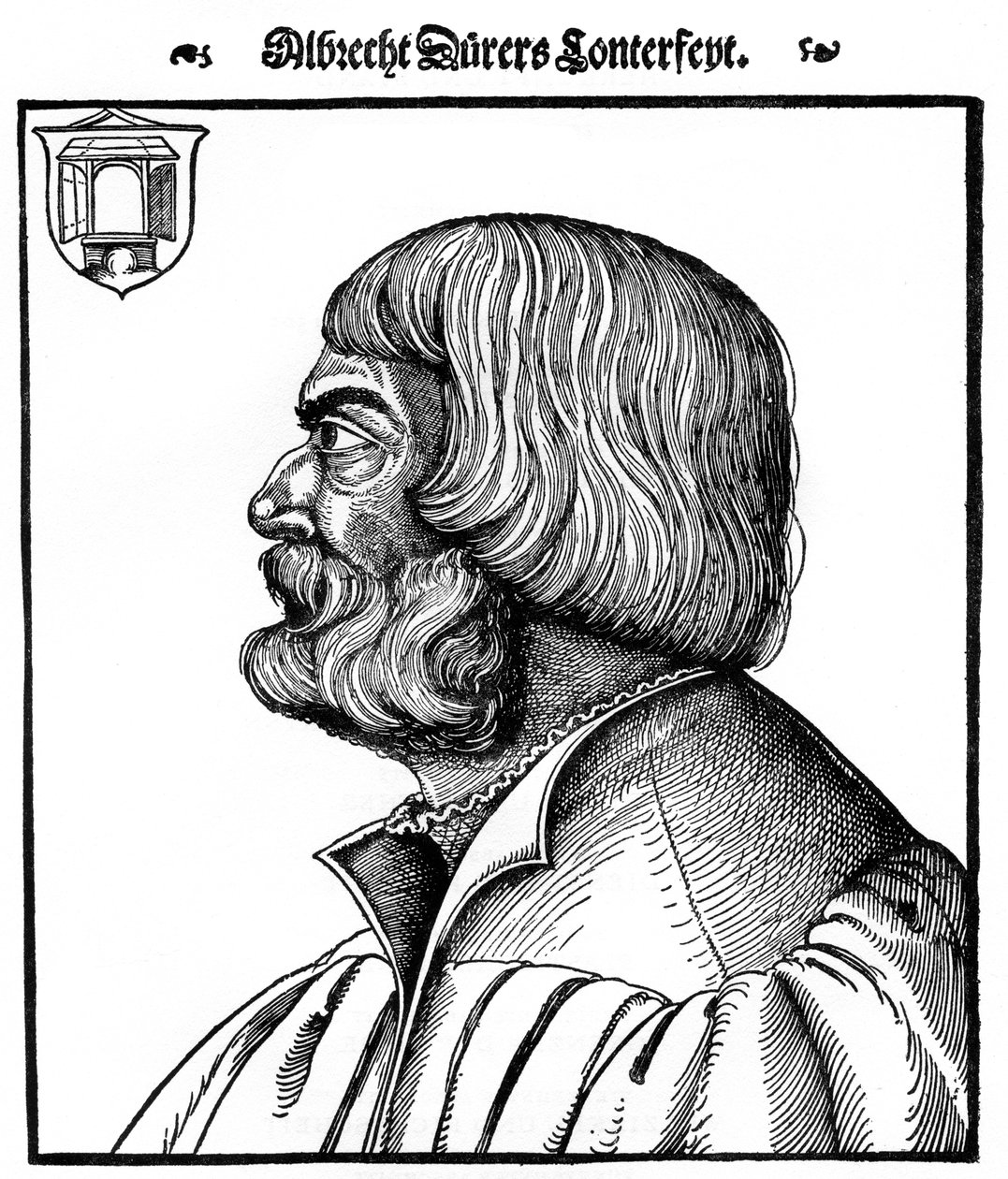 Profile Portrait of Albrecht Durer by Erhard Schon