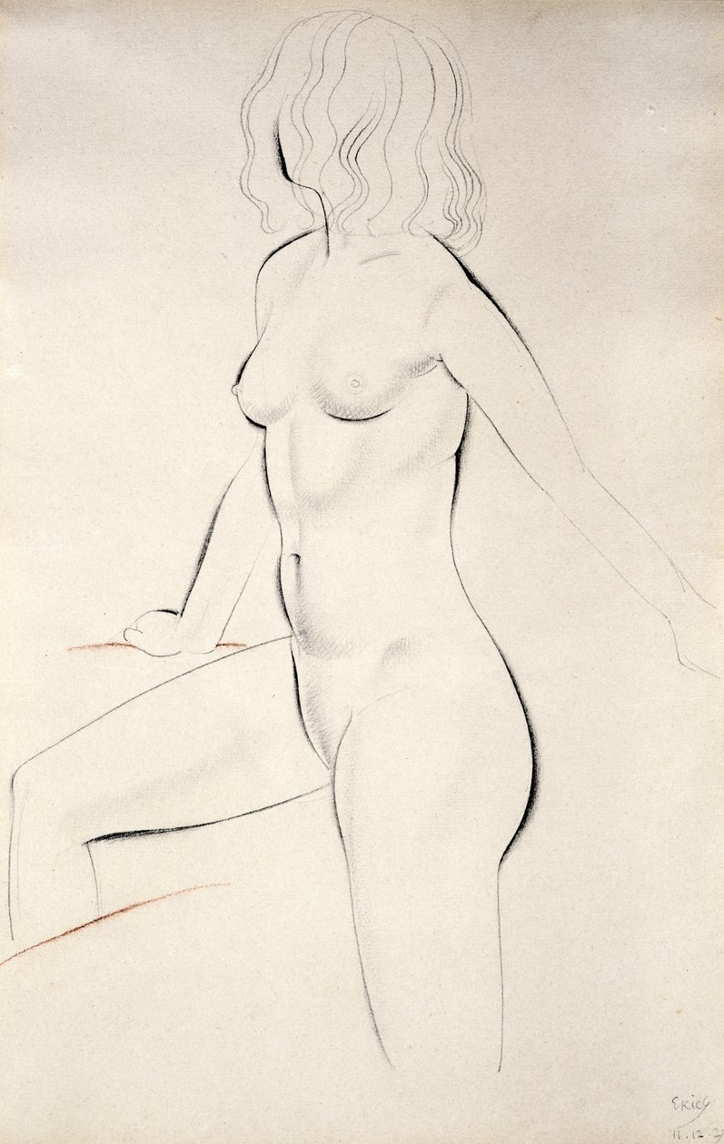 Standing Female Nude by Eric Gill