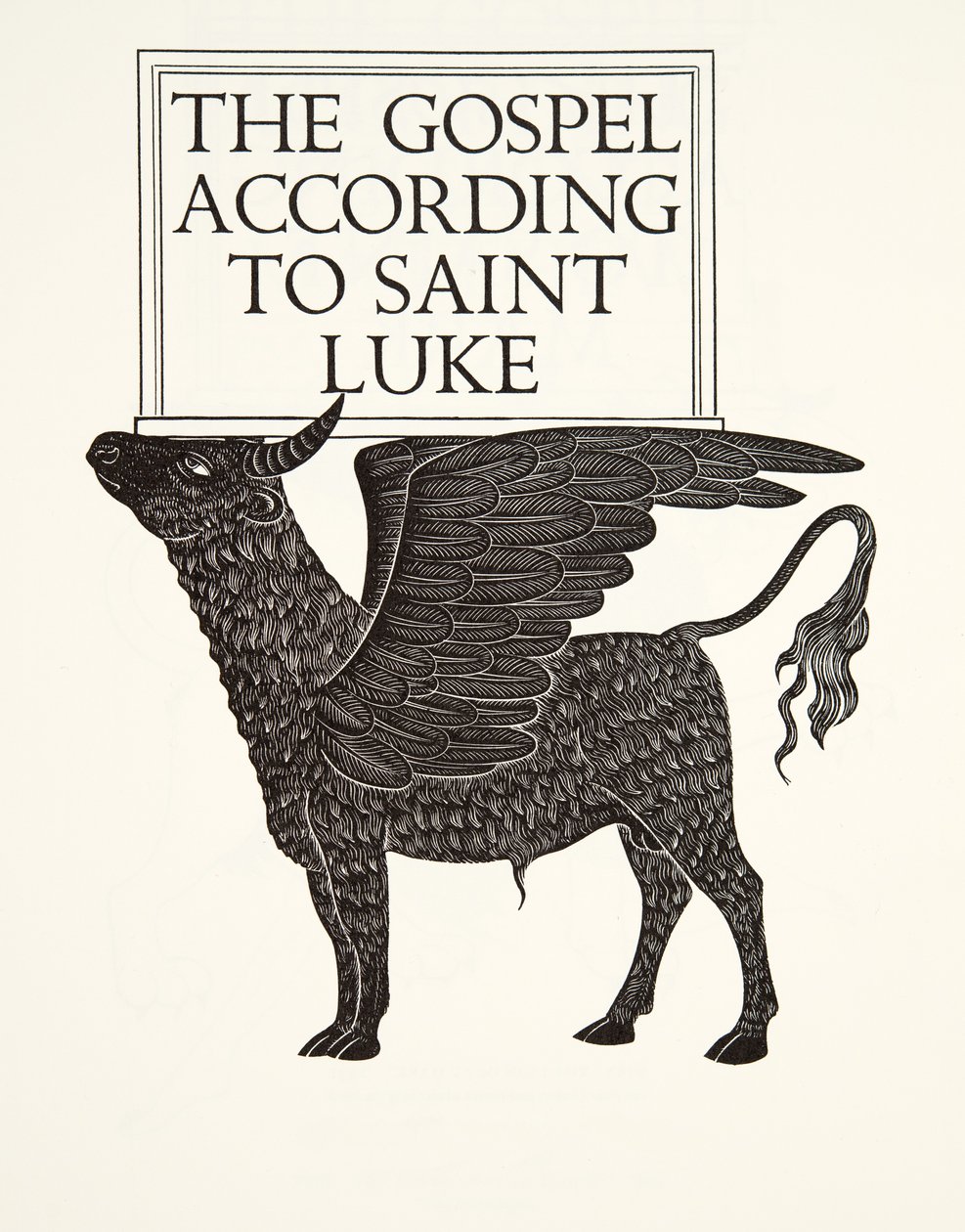 The Black Calf of St. Luke by Eric Gill