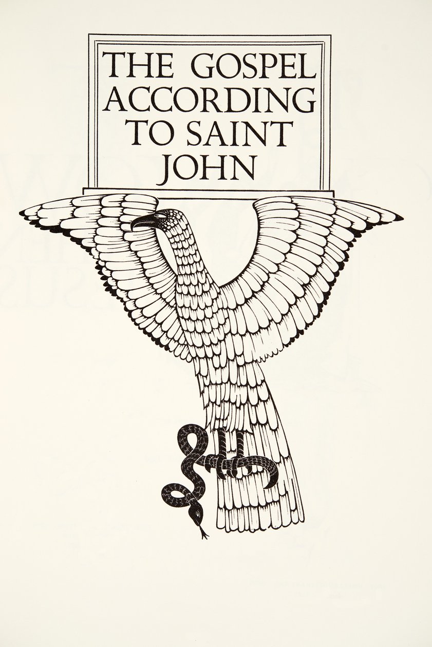 The Eagle of St. John by Eric Gill