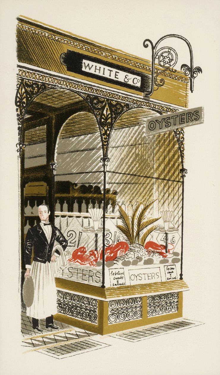 Oyster Bar, c.1938 by Eric Ravilious