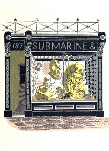 The Marine Suppliers, from High Street, by J.M. Richards, 1938 by Eric Ravilious