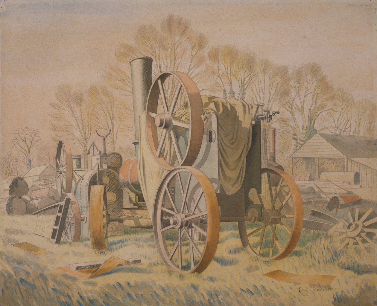 The Tractor by Eric Ravilious