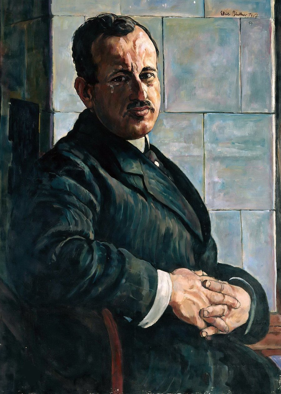 Portrait of Georg Hermann by Erich Büttner