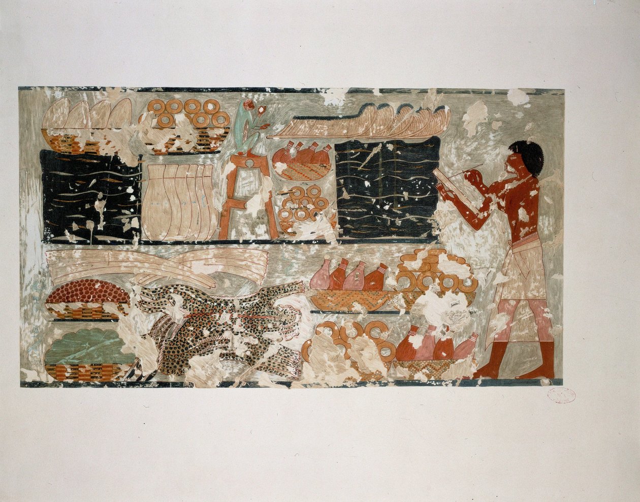 A Scribe Registering Nubian Tribute by Erich Lessing