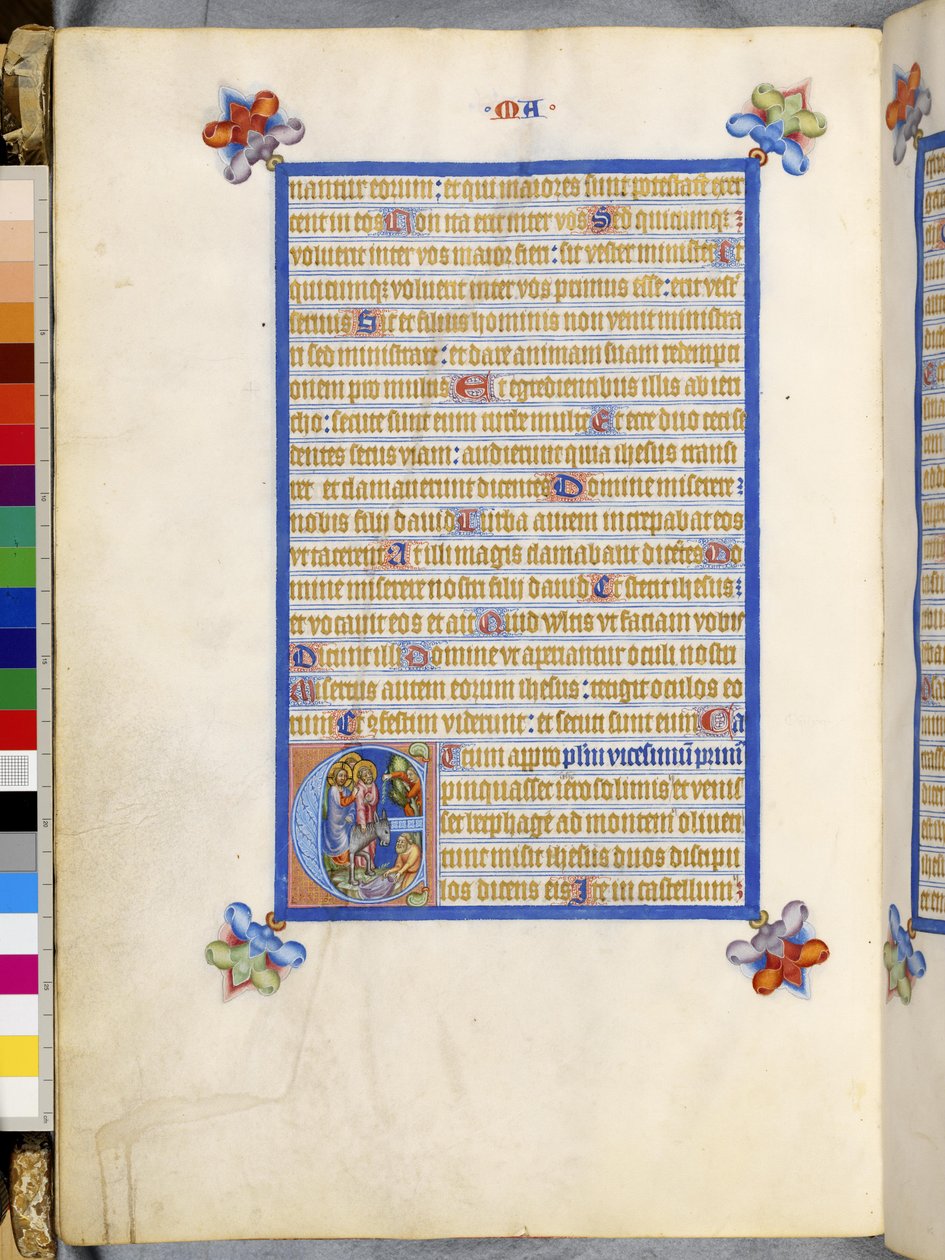 Full Page: Framed Text with Historiated Initial 